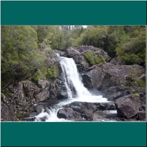 PN Alerce Andino, Wasserfall des Rio Chaicas, 7.12.21