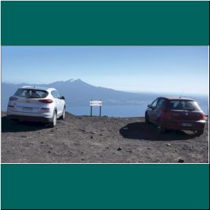 Vulkan Osorno, Parkplatz bei der Cafeteria, 9.12.21