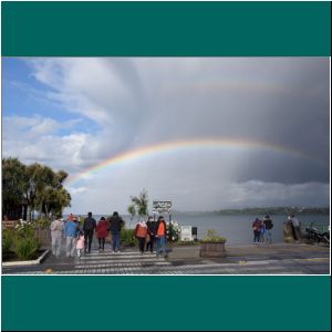 Puerto Varas, Mole,  Regenbogen, 11.12.21