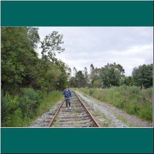 Puerto Varas, Andrea, Bahnschienen, 12.12.21