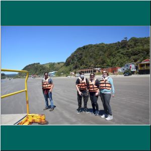 Chiloe, Ausflug zur Pinguinera Puñihuil, Daniel (Fahrer), Maxi, Melina, Andrea, 16.12.21