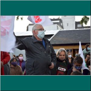 Puerto Varas, Plaza, Wahlsieg Boric, 19.12.21