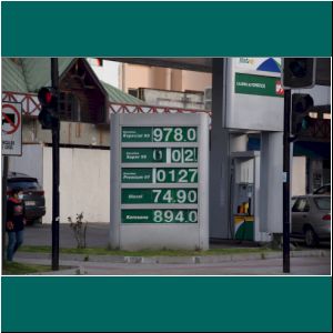 Puerto Varas, Tankstelle Petrobras, 1.11.21
