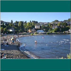 Puerto Varas, Strand bei der Mole, 9.1.22