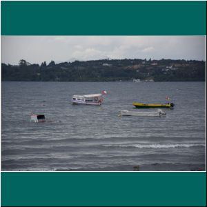Puerto Varas, Boote am Lago Llanquihue, 25.2.2022