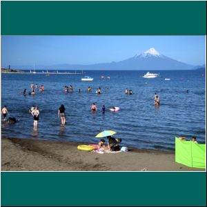 Puerto Varas, Strand an der Mole, 8.1.23