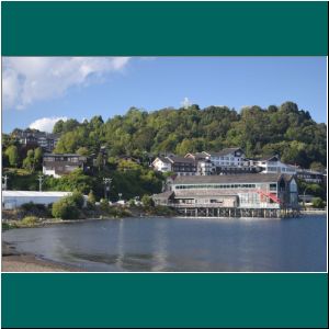 Puerto Varas, Mole, Blick zum Cerro Philippi, 10.1.23