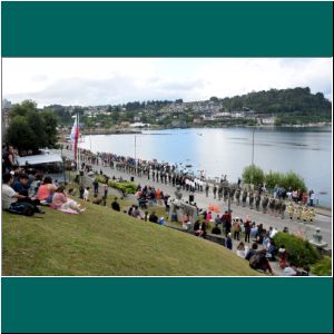 Puerto Varas, Militärfeier an der Costanera, 21.1.23