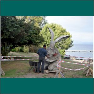 Puerto Varas, Costanera, Skulptur, 25.2.23