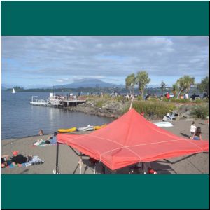 Puerto Varas, Strand an der Mole, 26.2.23