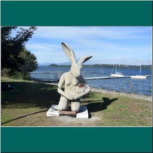 Puerto Varas, Costanera, Skulptur, 20.3.23