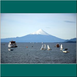 Puerto Varas, Segelboote am Lago Llanquihue, 31.3.23