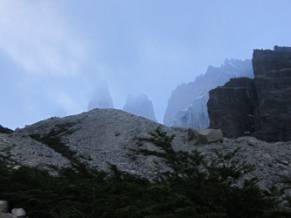 Vor dem Mirador Torres del Paine