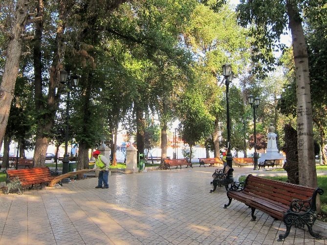 Plaza de Armas in Los Andes
