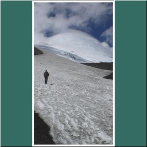 Schneefeld am Vulkan Osorno