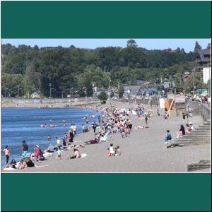 Badestrand in Puerto Varas, 1.2.2019