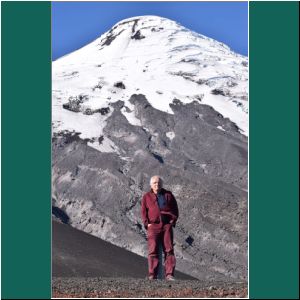 Dietmar beim Crater Rojo am Osorno, 17.2.2019