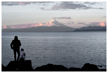 Abend am Lago Llanquihue