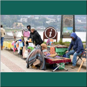 Puerto Varas, Straßenhändler an der Costanera, 16.6.2019