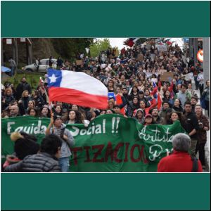 Puerto Varas, Protestmarsch, 25.10.2019