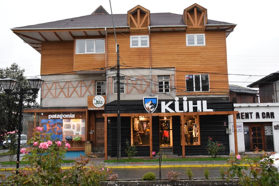 Ein neuer Laden für Outdoorbekleidung in Puerto Varas.