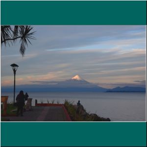 Vulkan Osorno von der Mole in Puerto Varas aus, 30.4.2020