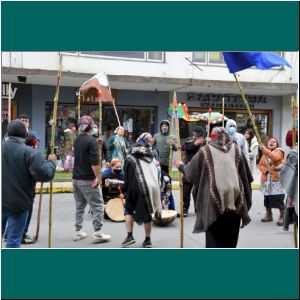 Mapuche-Demo in Puerto Varas, 16.9.20