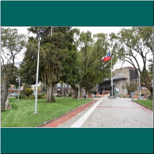 Plaza de Armas in Puerto Varas, 17.9.20