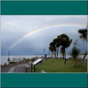 Regenbogen über dem Lago Llanquihue, 23.11.20