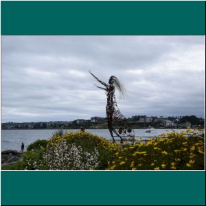 Skulptur der Licarayén in Puerto Varas, 27.11.2020