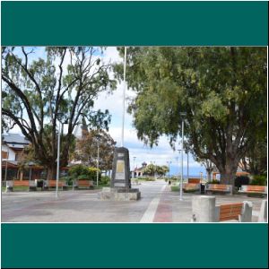 Plaza in Puerto Varas in Quarantänezeiten, 13.2.2020