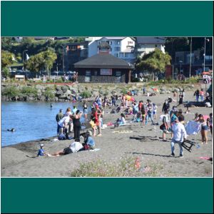 Strand an der Costanera in Puerto Varas, 13.1.21