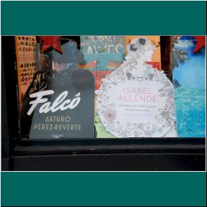 Buch FALCO in einem Buchladen in Puerto Varas, 14.1.21