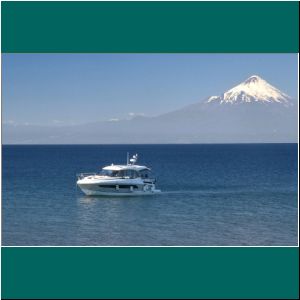 Puerto Varas, Motoryacht am Lago Llanquihue, 26.2.21