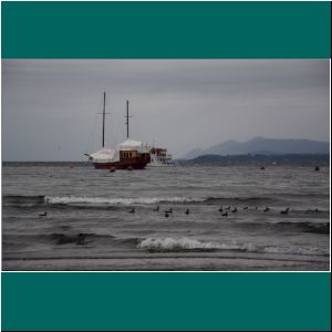 Lago Llanquihue, Boote, Regen, 22.4.2021