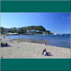 Strand an der Mole in Puerto Varas, 12.3.21