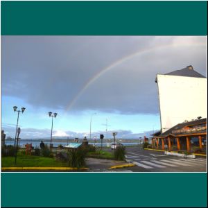 Puerto Varas, Regenbogen an der Costanera, 5.6.21