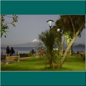 Abends an der Mole in Puerto Varas, 15.6.21