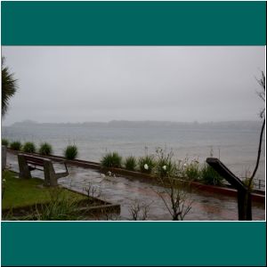 Puerto Varas, Regentag an der Mole, 7.7.21