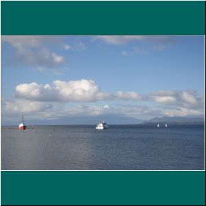 Puerto Varas, Boote am Lago Llanquihue, 26.7.21