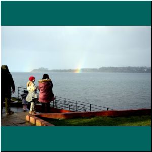 Puerto Varas, Mole. Regenbogen, 7.8.21