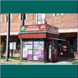 Puerto Varas, Kiosk an einer Straßenecke, 23.10.21