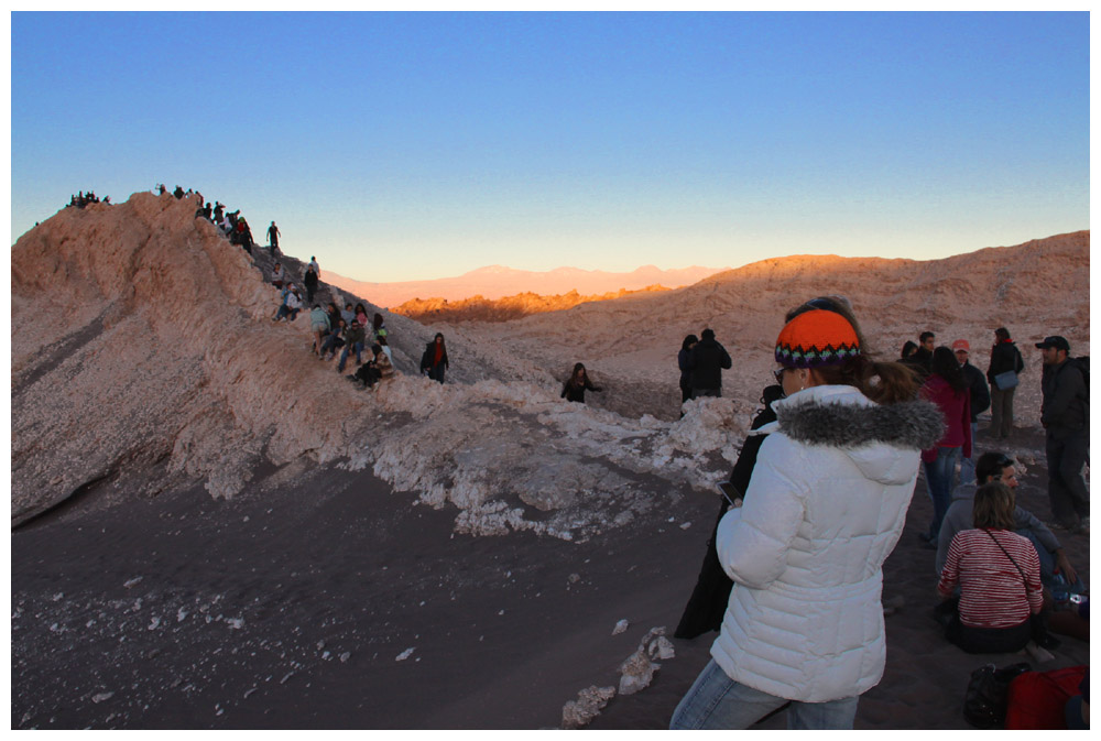 Sonnenuntergang im Valle de la Luna