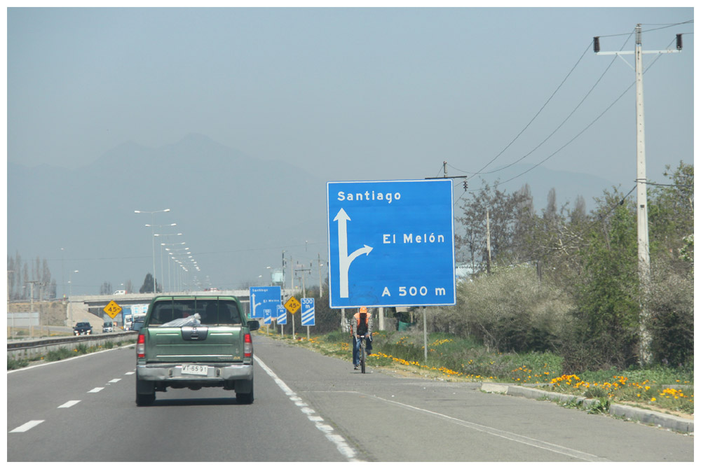 Auf der Fahrt von La Serena nach Los Andes