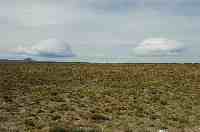 Pampa mit Wolken in Argentinien