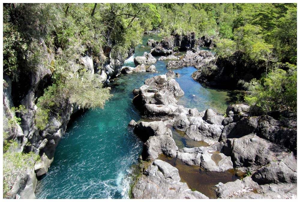 Bei den Saltos de Petrohué