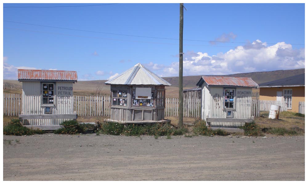 Cerro Castillo, Torres del Paine, Tankstelle