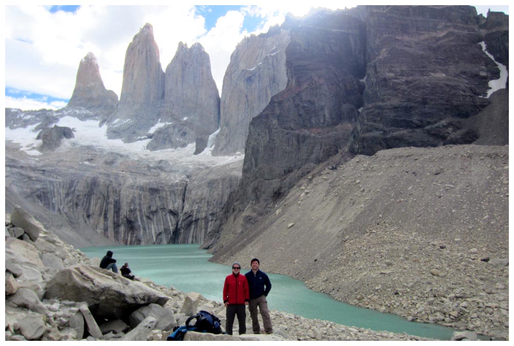 Hannes und Roland beim Mirador Torres del Paine