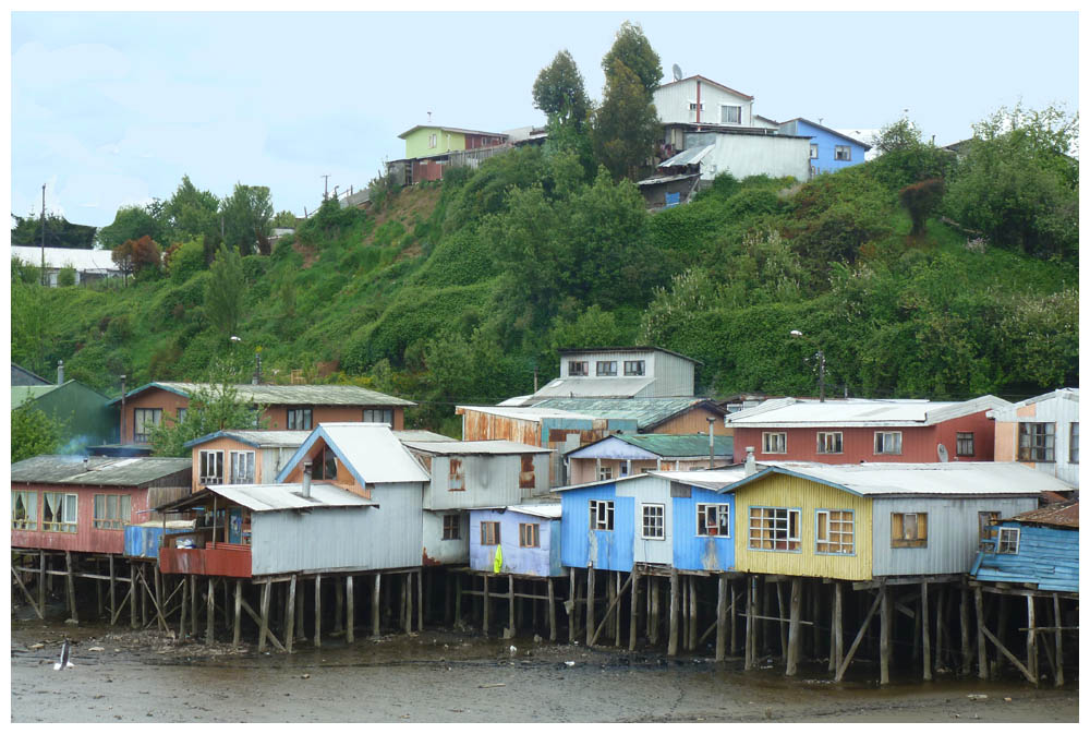 Palafitos in Castro, Chiloé