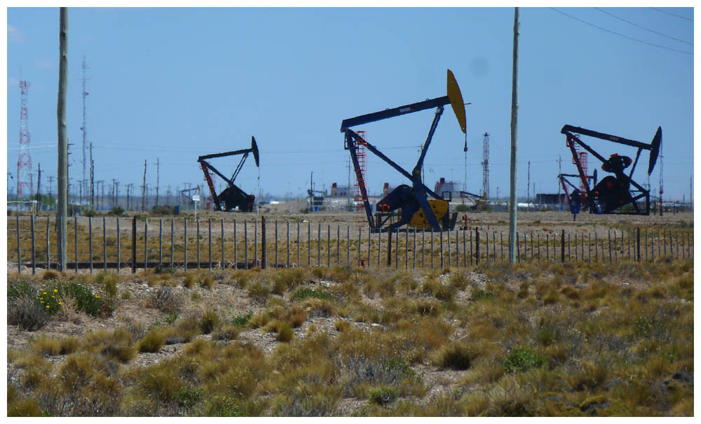 Erdölförderung in der argentinischen Pampa